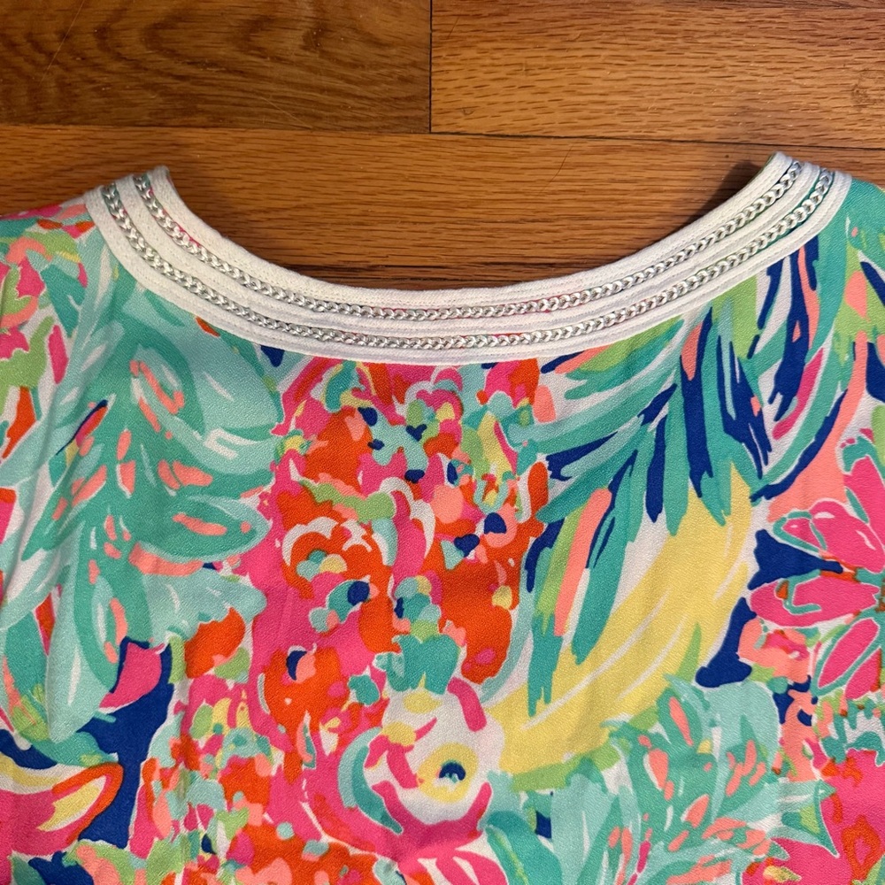 Lilly Pulitzer NWT Harlow Tunic Dress in Casa Banana print size L - Picture 7 of 8